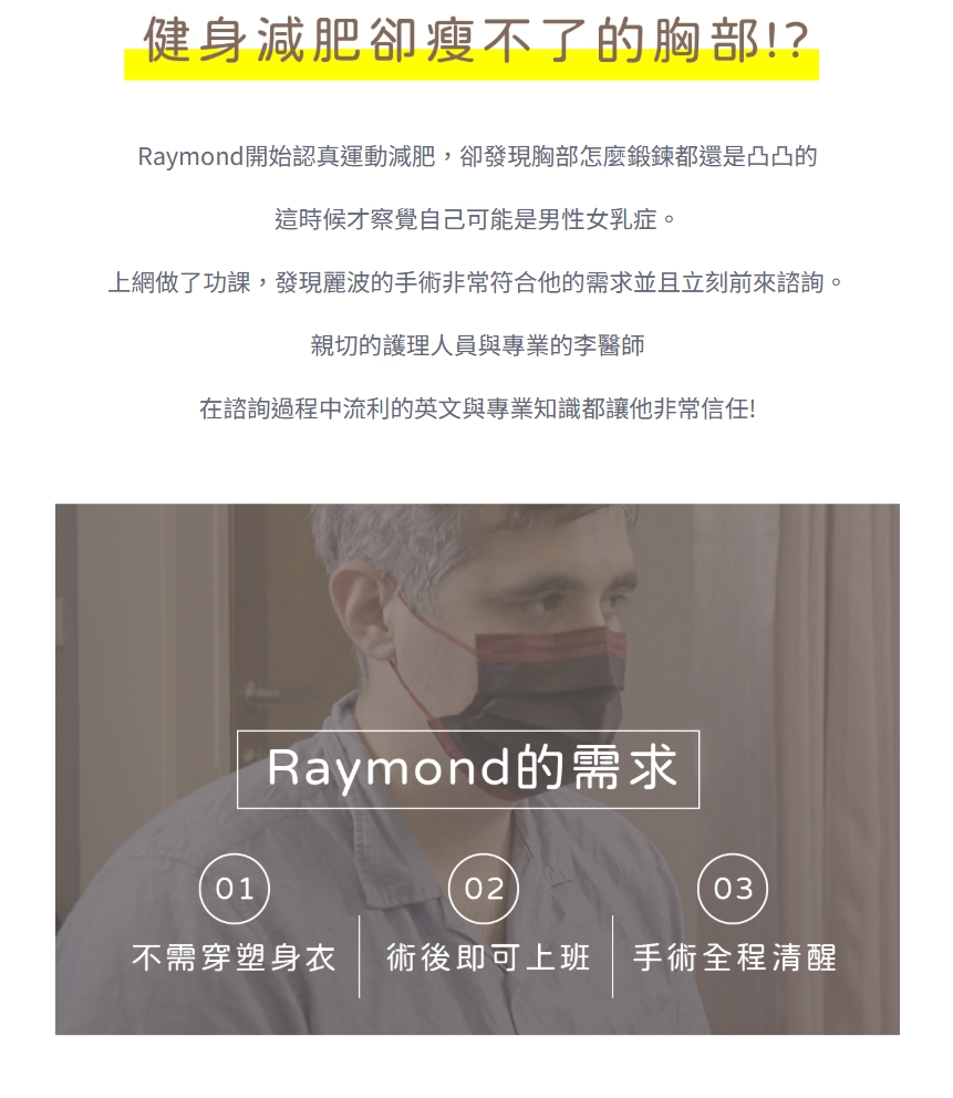 男性女乳症運動改善評估與極限說明